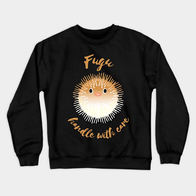 Fugu Blowfish Puffer Fish Crewneck Sweatshirt by bullshirter